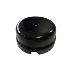FND SURFACE JUNCTION BOX Ø78X35MM BLACK PORCELAIN
