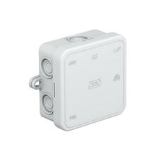A8 75X75X36MM IP55 SURFACE-MOUNTED JUNCTION BOX GREY