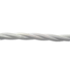 FND 3X1.5MM² 10M RETRO TEKSTILA KABELIS SAVĪTS BALTS