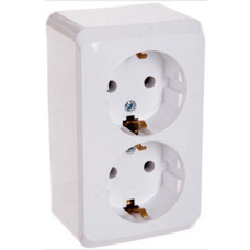 PRIMA 2-GANG SOCKET OUTLET