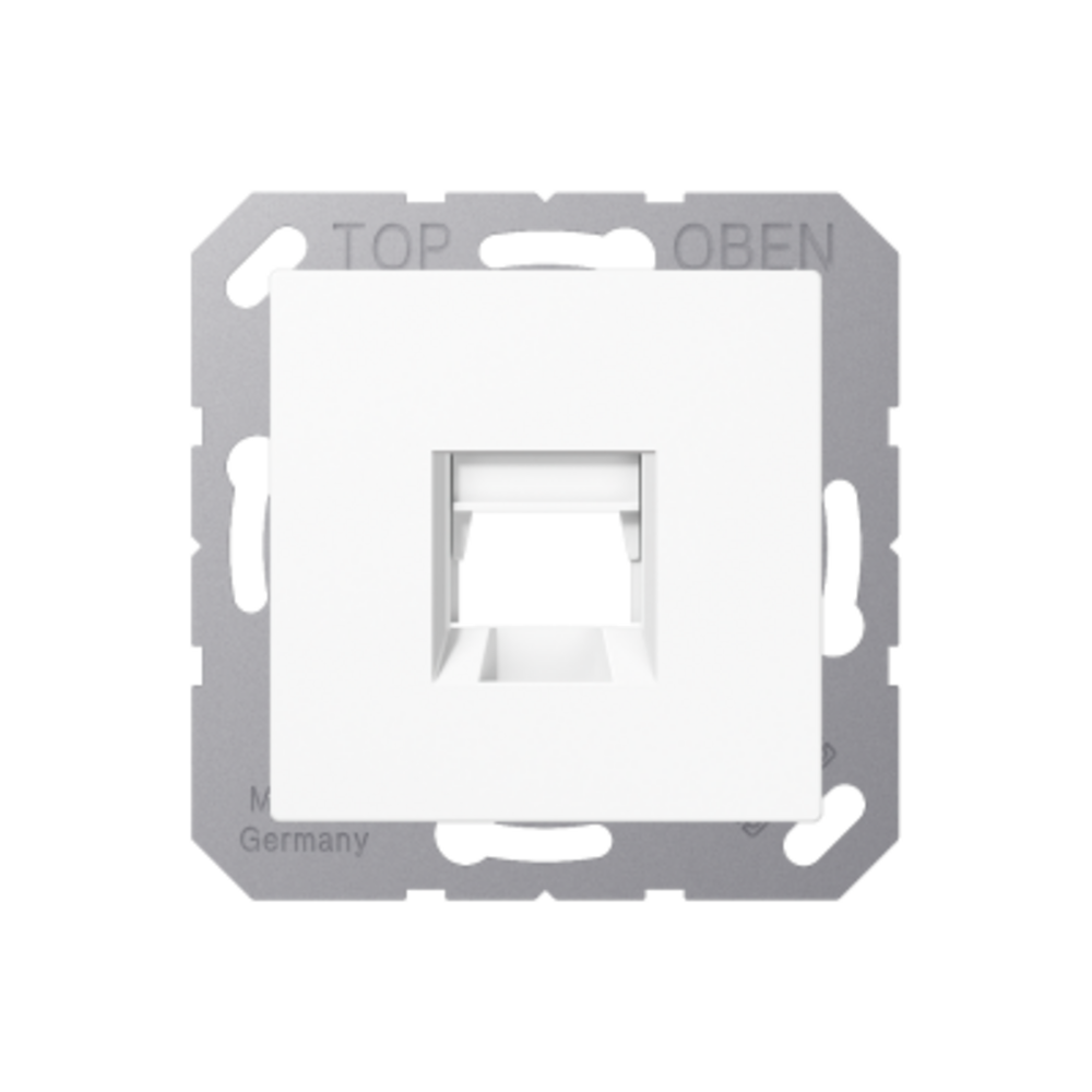JUNG AS WHITE 1XRJ45 CAT6 DATA OUTLET