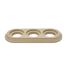 FND SURFACE 3-GANG FRAME WOOD
