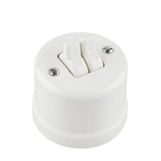 FND VIRSAPMETUMA DUBULTPĀRSLĒDZIS PORCELĀNS BALTS TIPS 4