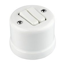 FND VIRSAPMETUMA DUBULTPĀRSLĒDZIS PORCELĀNS BALTS