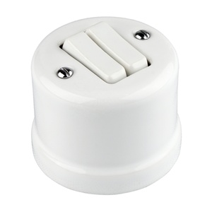 FND VIRSAPMETUMA DUBULTPĀRSLĒDZIS PORCELĀNS BALTS