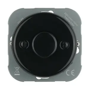 FND LED REGULATORS 3-250W PORCELĀNS MELNS