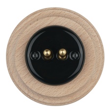 FND DUBULTPĀRSLĒDZIS PORCELĀNS MELNS TIPS 2