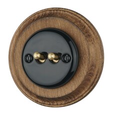 FND DUBULTPĀRSLĒDZIS PORCELĀNS MELNS TIPS 2