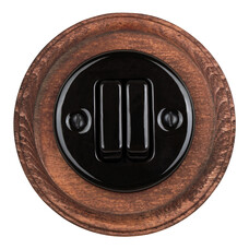 FND DUBULTPĀRSLĒDZIS PORCELĀNS MELNS