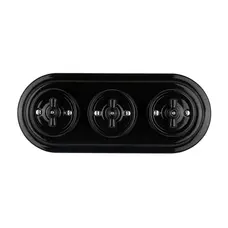 FND 1-POLE/TWO-WAY SWITCH BLACK PORCELAIN