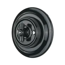 FND 1-POLE/TWO-WAY SWITCH BLACK PORCELAIN