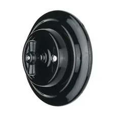 FND 1-POLE/TWO-WAY SWITCH BLACK PORCELAIN