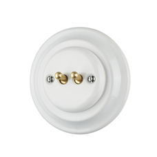 FND DUBULTPĀRSLĒDZIS PORCELĀNS BALTS TIPS 2