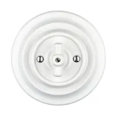 FND DIVTAUSTIŅU ROTĀCIJAS SLĒDZIS PORCELĀNS BALTS