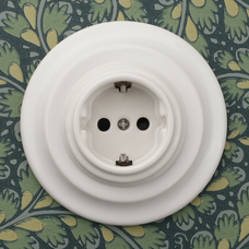 FND KONTAKTLIGZDA AR AIZVARIEM PORCELĀNS BALTS