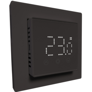 HEBER HT-155B 3600W 16A SKĀRIENEKRĀNA DIGITĀLAIS PROGRAMMĒJAMAIS TERMOSTATS MELNS