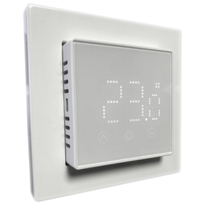 HEBER HT-155 3600W 16A SKĀRIENEKRĀNA DIGITĀLAIS PROGRAMMĒJAMAIS TERMOSTATS BALTS