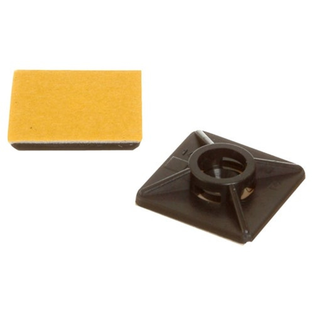 KKM 19X19MM CABLE TIE MOUNT BLACK