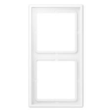 JUNG LS WHITE MATT 2-GANG COVER FRAME