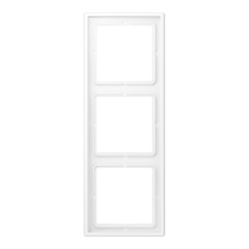 JUNG LS WHITE MATT 3-GANG COVER FRAME