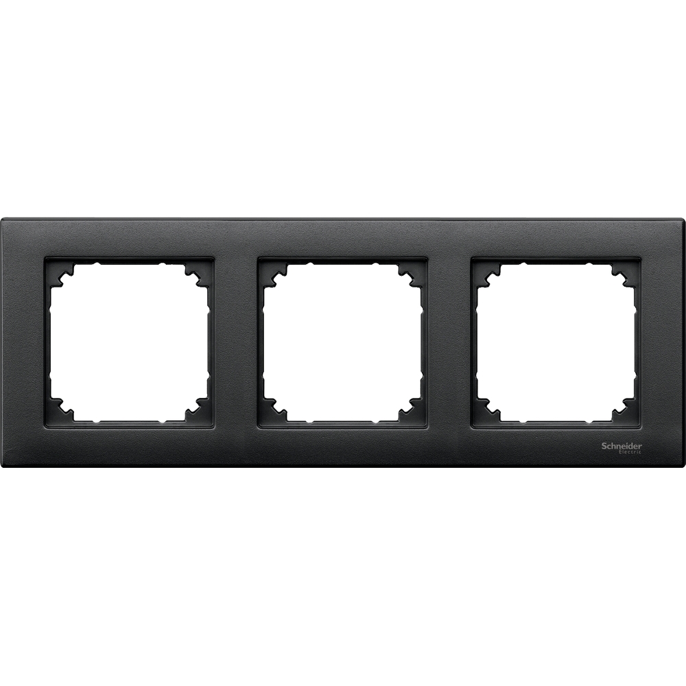 MERTEN M-PLAN ANTHRACITE 3-GANG FRAME