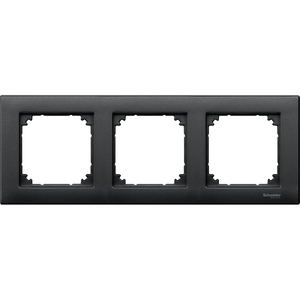 MERTEN M-PLAN ANTHRACITE 3-GANG FRAME
