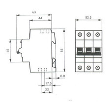 ABB 3P C80 MINIATURE CIRCUIT BREAKER