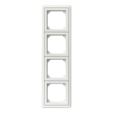 EXXACT COMBI 4-GANG FRAME WHITE