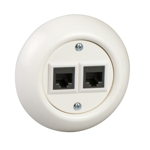 RENOVA CAT6 2XRJ45 DATU KONTAKTLIGZDA BALTS