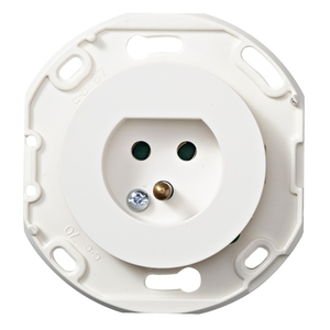 RENOVA LAMPAS LIGZDA 230 VAC – 2 POLU AR ZEMĒJUMU BALTS