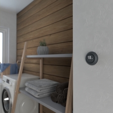 RENOVA ISTABAS/GRĪDAS TERMOSTATS ZIGBEE MELNS