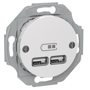RENOVA 2-VIETĪGA USB LIGZDA BALTS